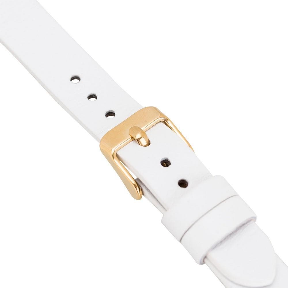 Ferro Genuine Leather Apple Watch Band with Gold Trok