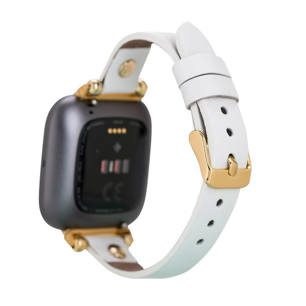 Ferro Genuine Leather Apple Watch Band with Gold Trok