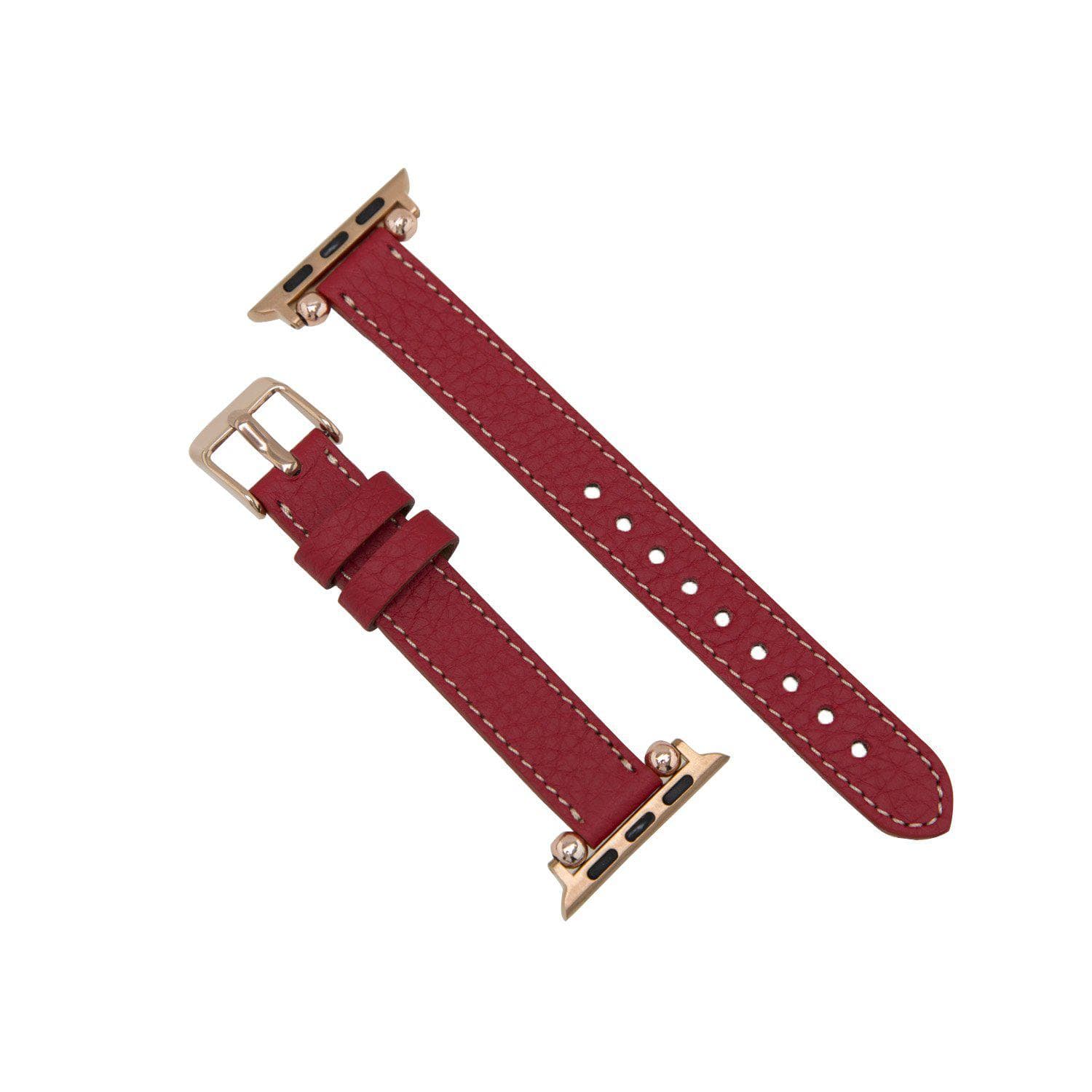 Seamy Genuine Leather Apple Watch Band