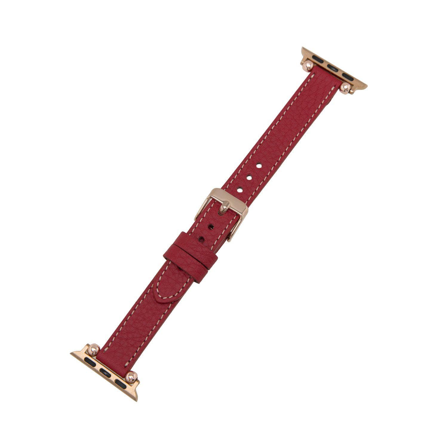 Seamy Genuine Leather Apple Watch Band