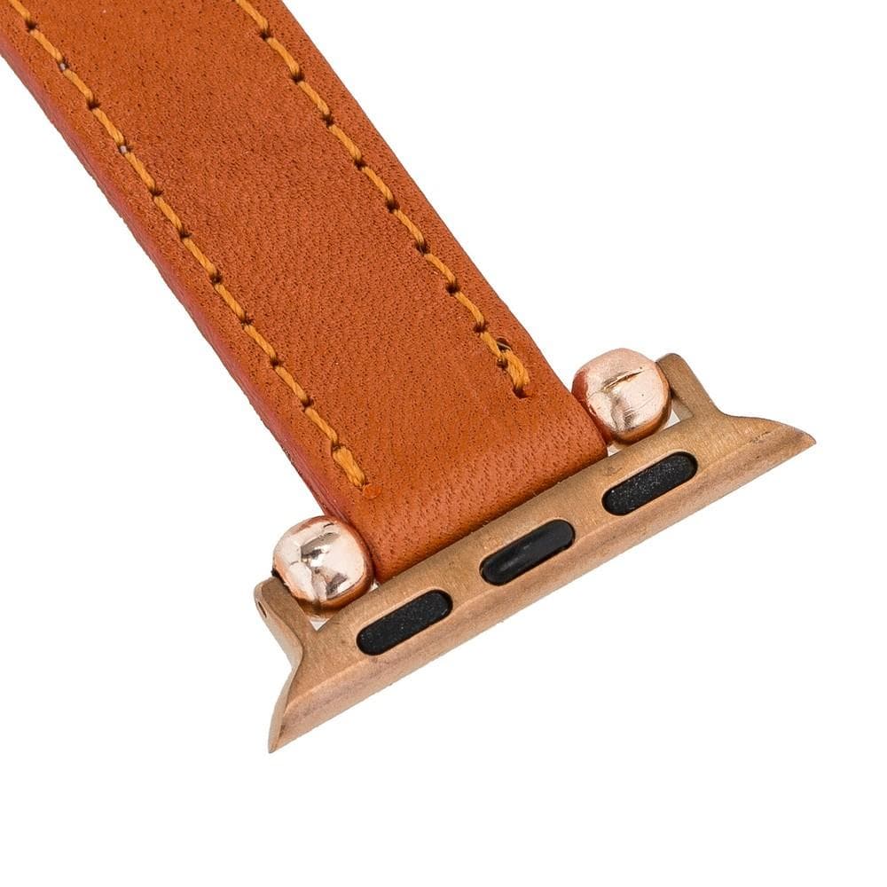 Seamy Genuine Leather Apple Watch Band