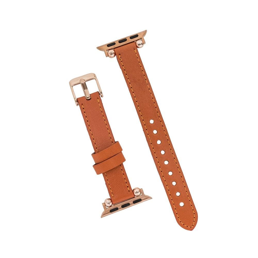 Seamy Genuine Leather Apple Watch Band