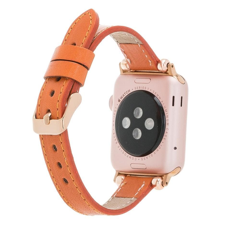 Seamy Genuine Leather Apple Watch Band