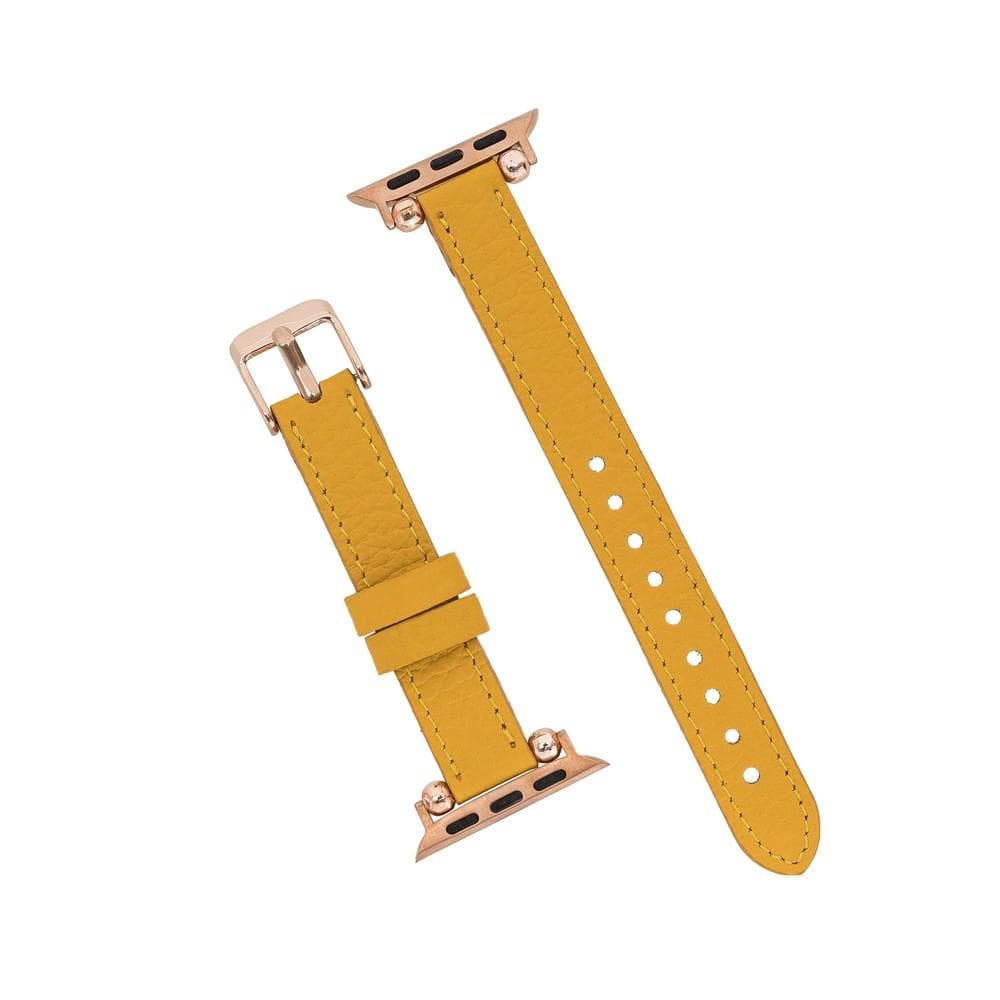 Seamy Genuine Leather Apple Watch Band