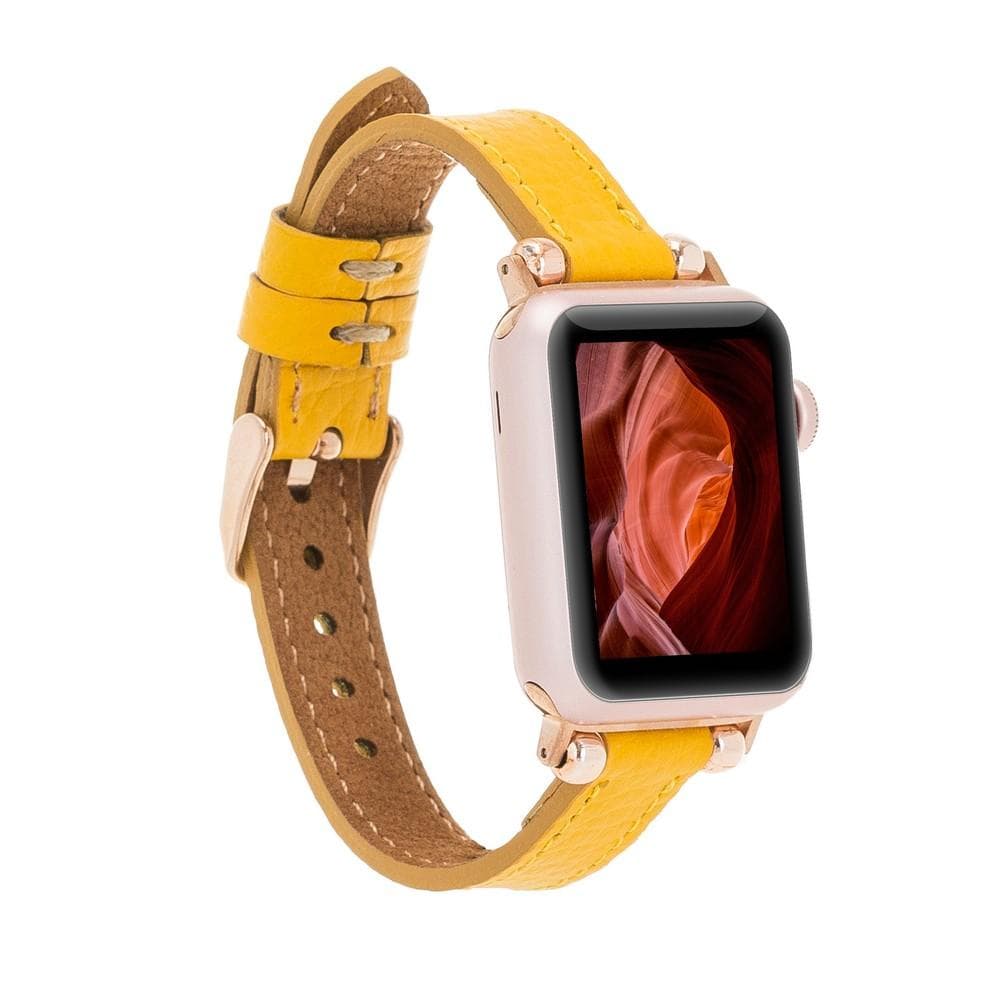Seamy Genuine Leather Apple Watch Band