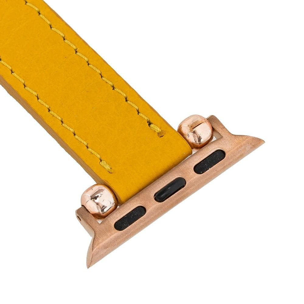 Seamy Genuine Leather Apple Watch Band