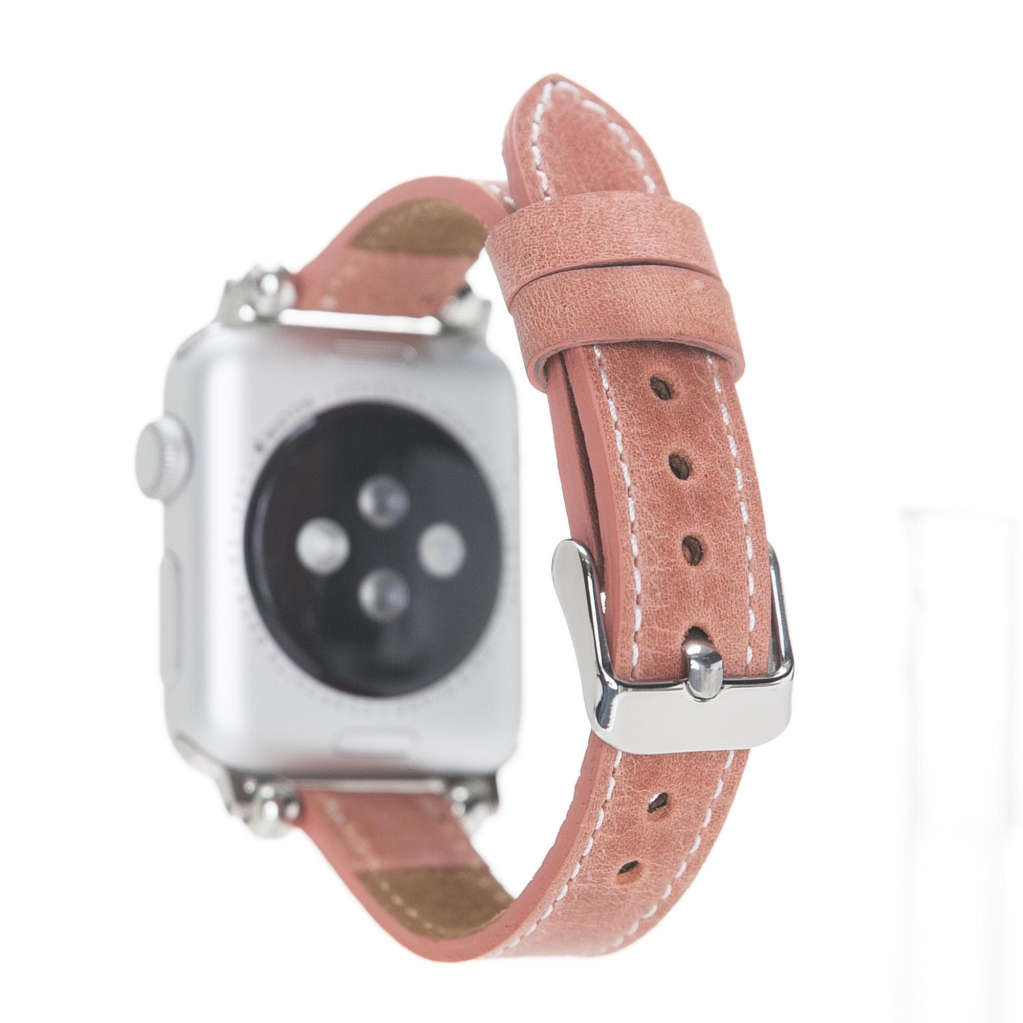 Seamy Genuine Leather Apple Watch Band