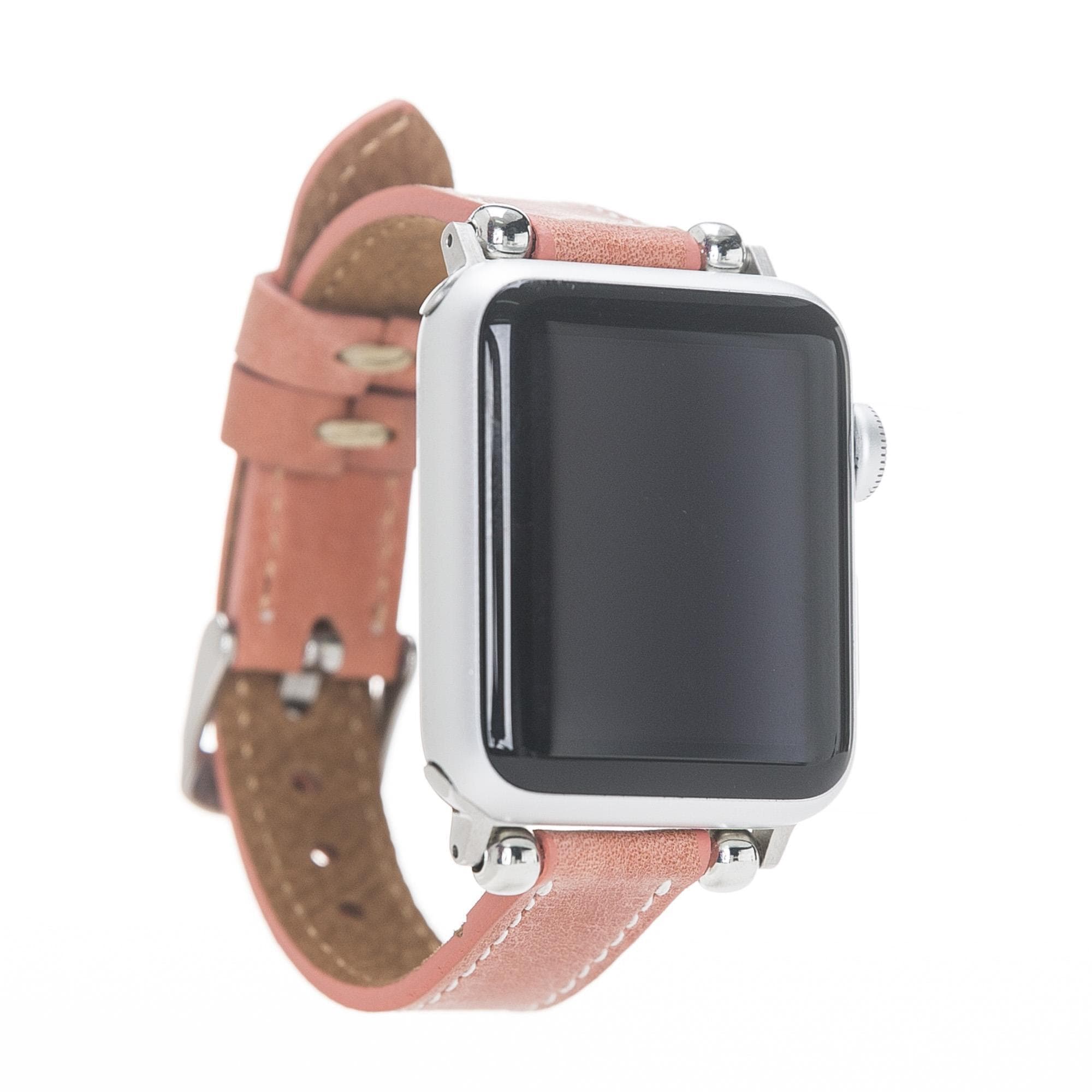Seamy Genuine Leather Apple Watch Band