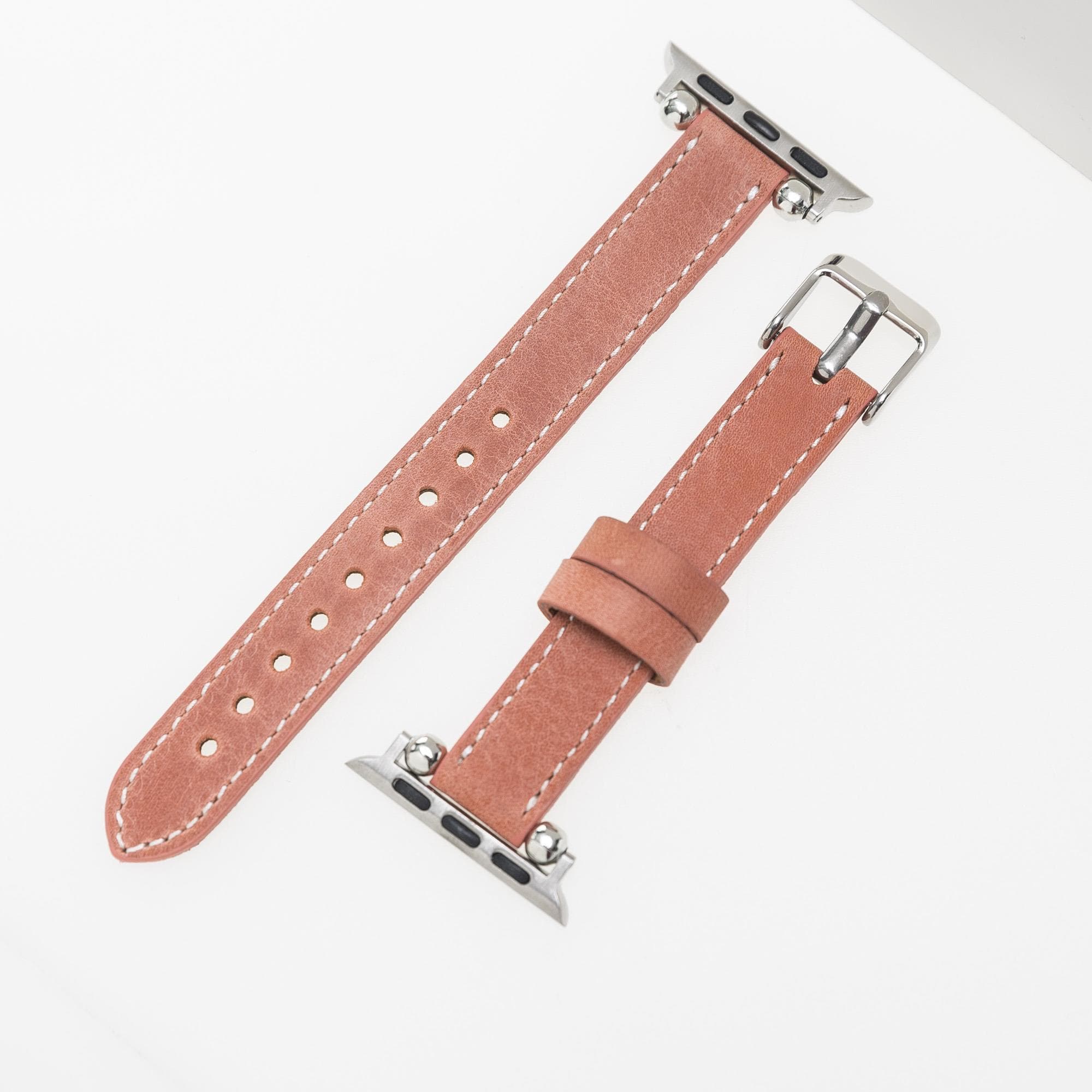 Seamy Genuine Leather Apple Watch Band