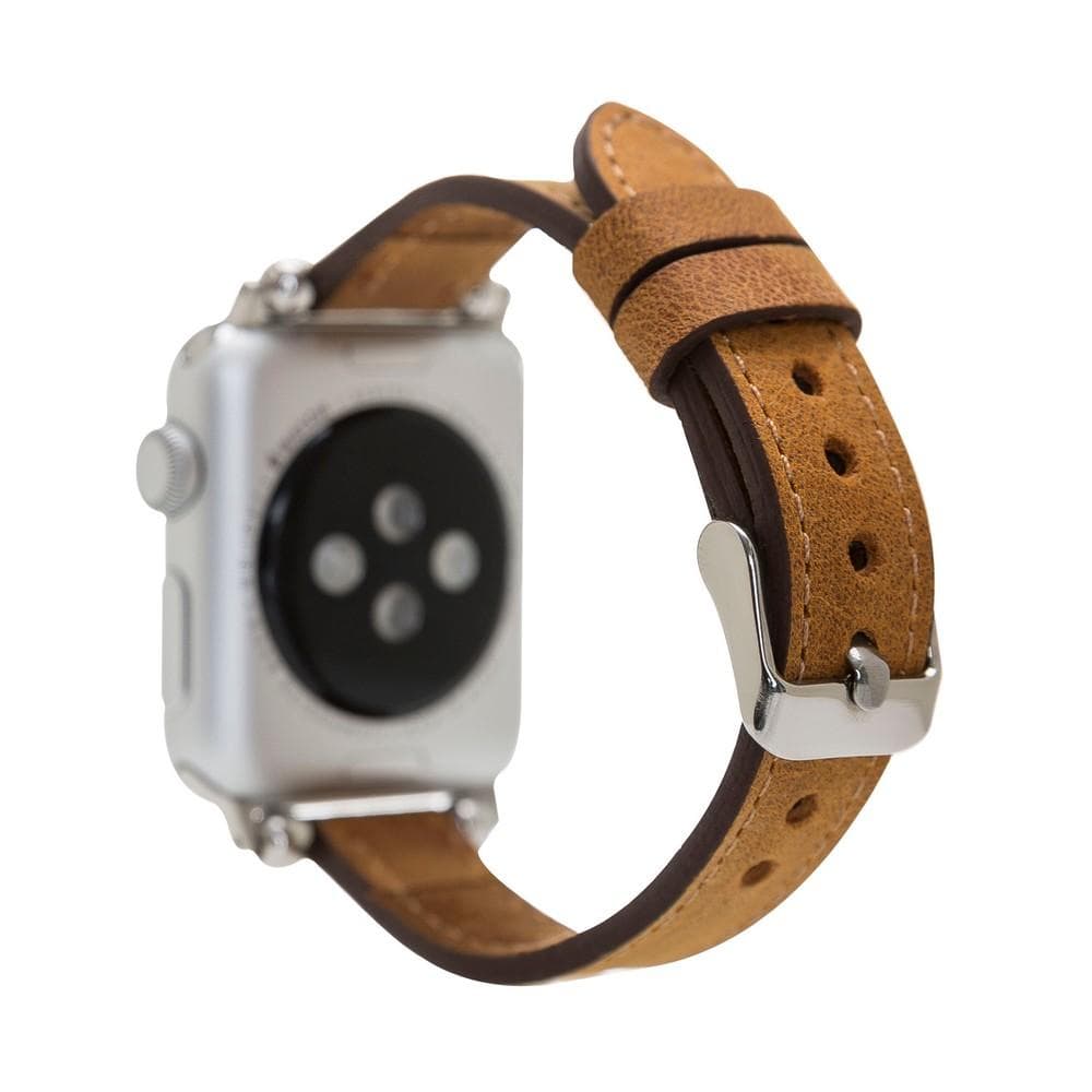Seamy Genuine Leather Apple Watch Band
