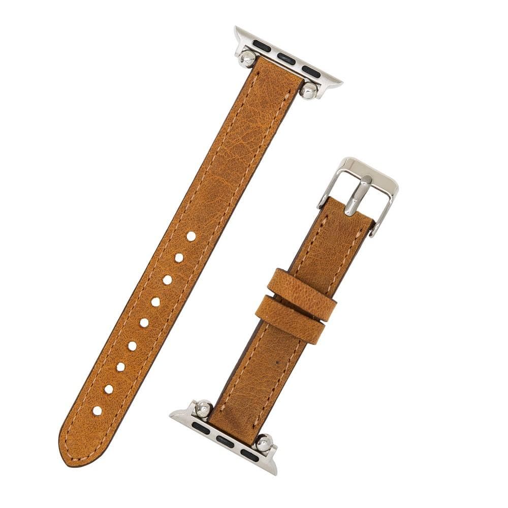 Seamy Genuine Leather Apple Watch Band