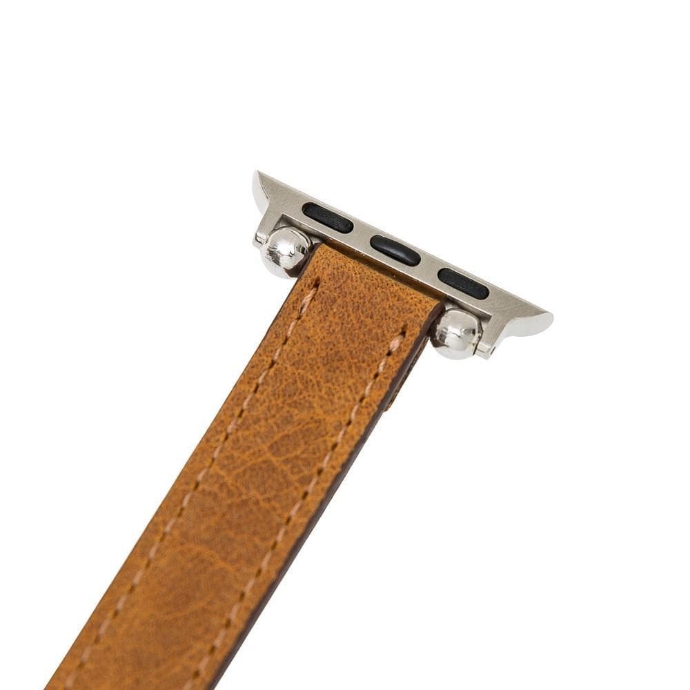 Seamy Genuine Leather Apple Watch Band