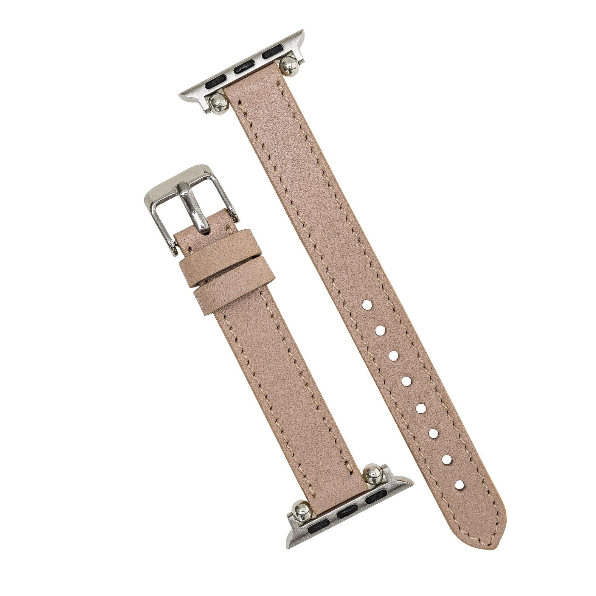 Seamy Genuine Leather Apple Watch Band