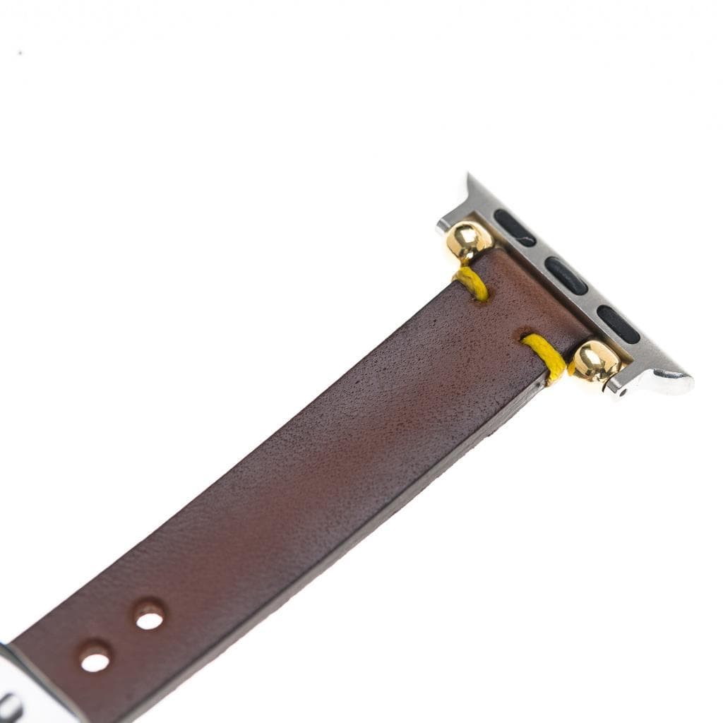 Seamy Genuine Leather Apple Watch Band