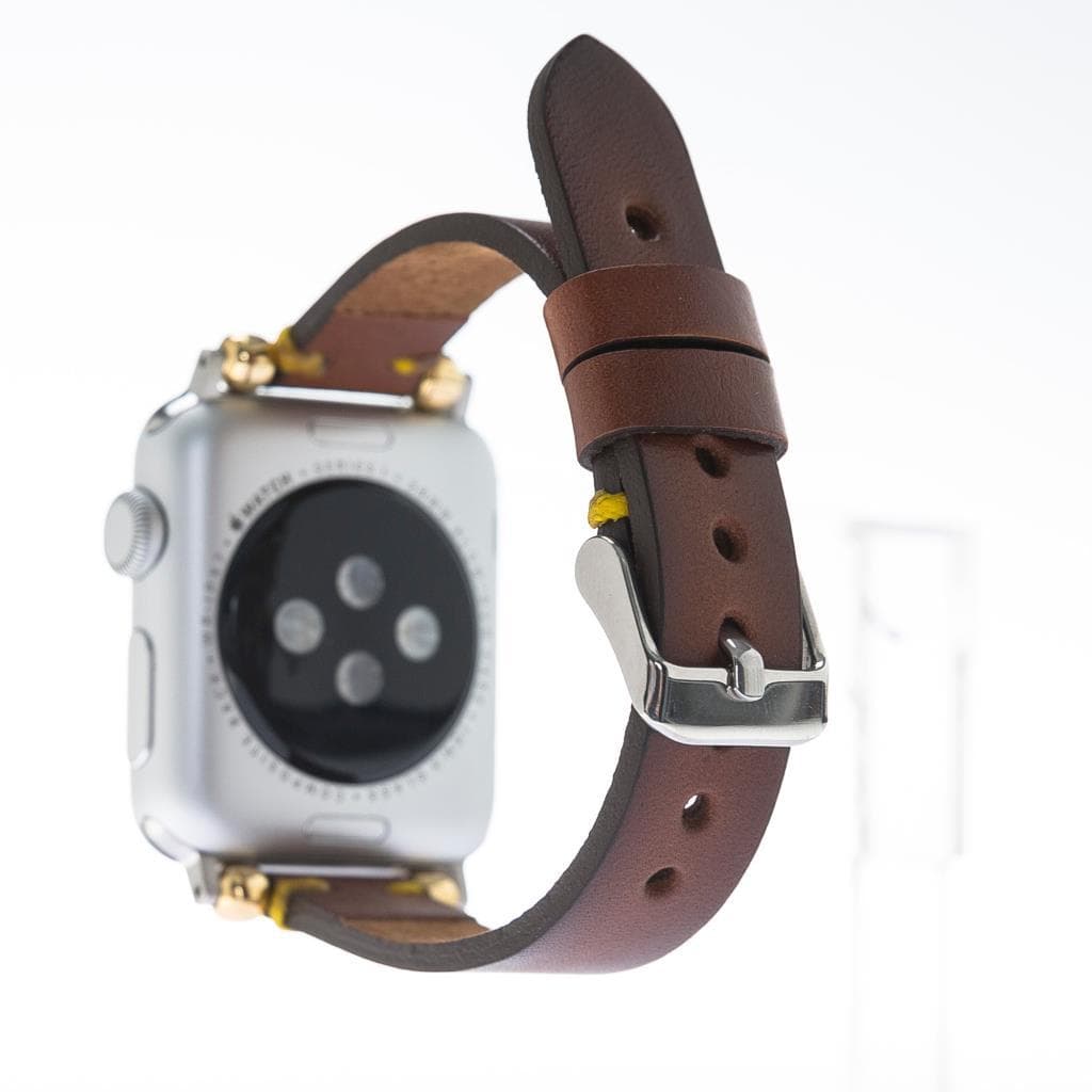 Seamy Genuine Leather Apple Watch Band