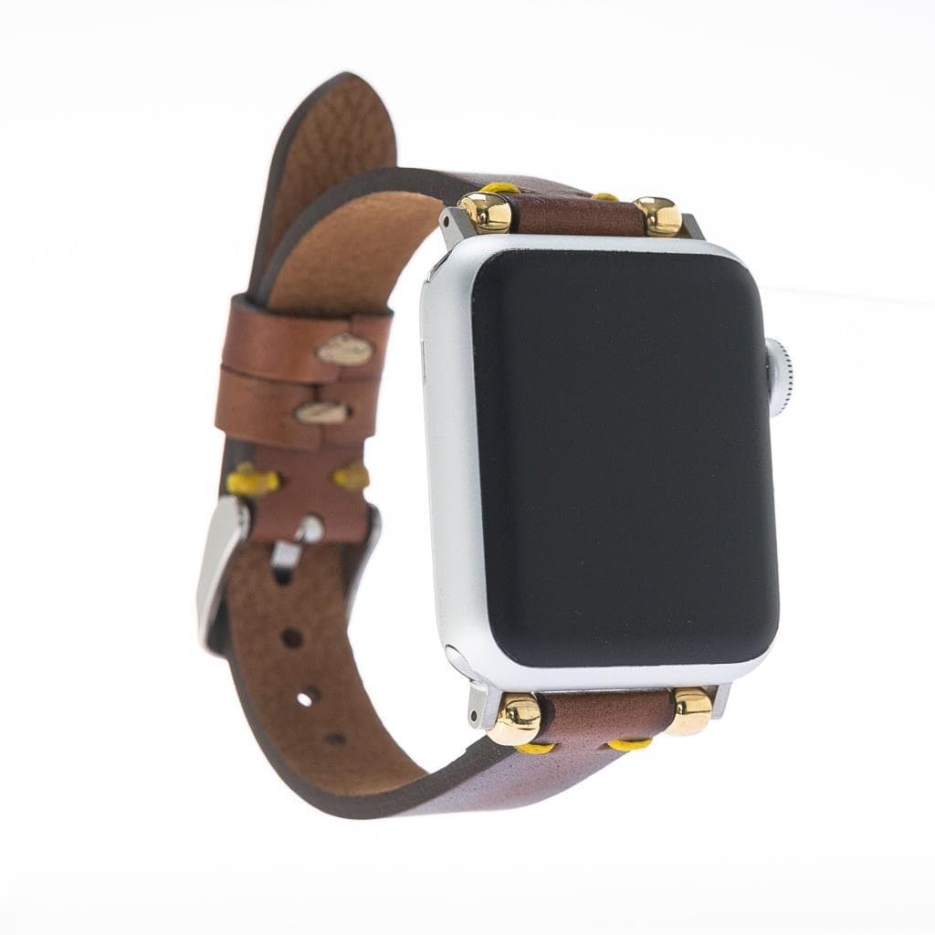 Seamy Genuine Leather Apple Watch Band