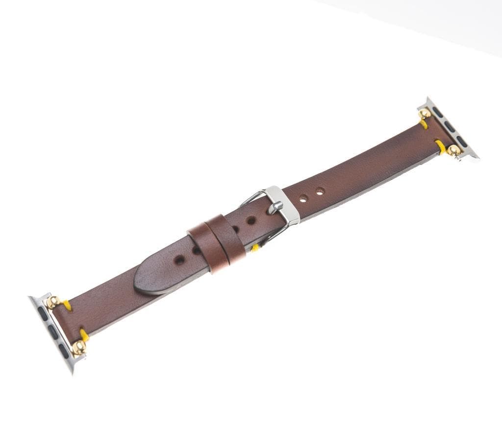 Seamy Genuine Leather Apple Watch Band