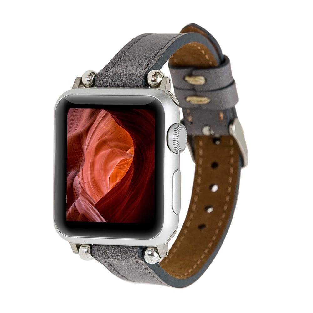 Seamy Genuine Leather Apple Watch Band
