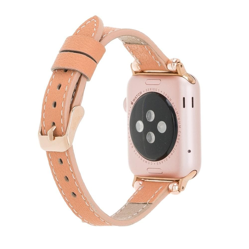 Seamy Genuine Leather Apple Watch Band
