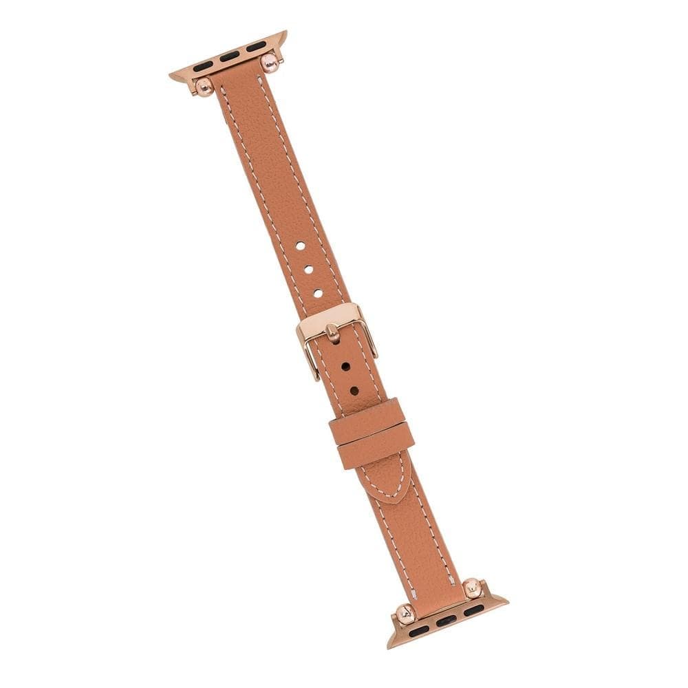 Seamy Genuine Leather Apple Watch Band