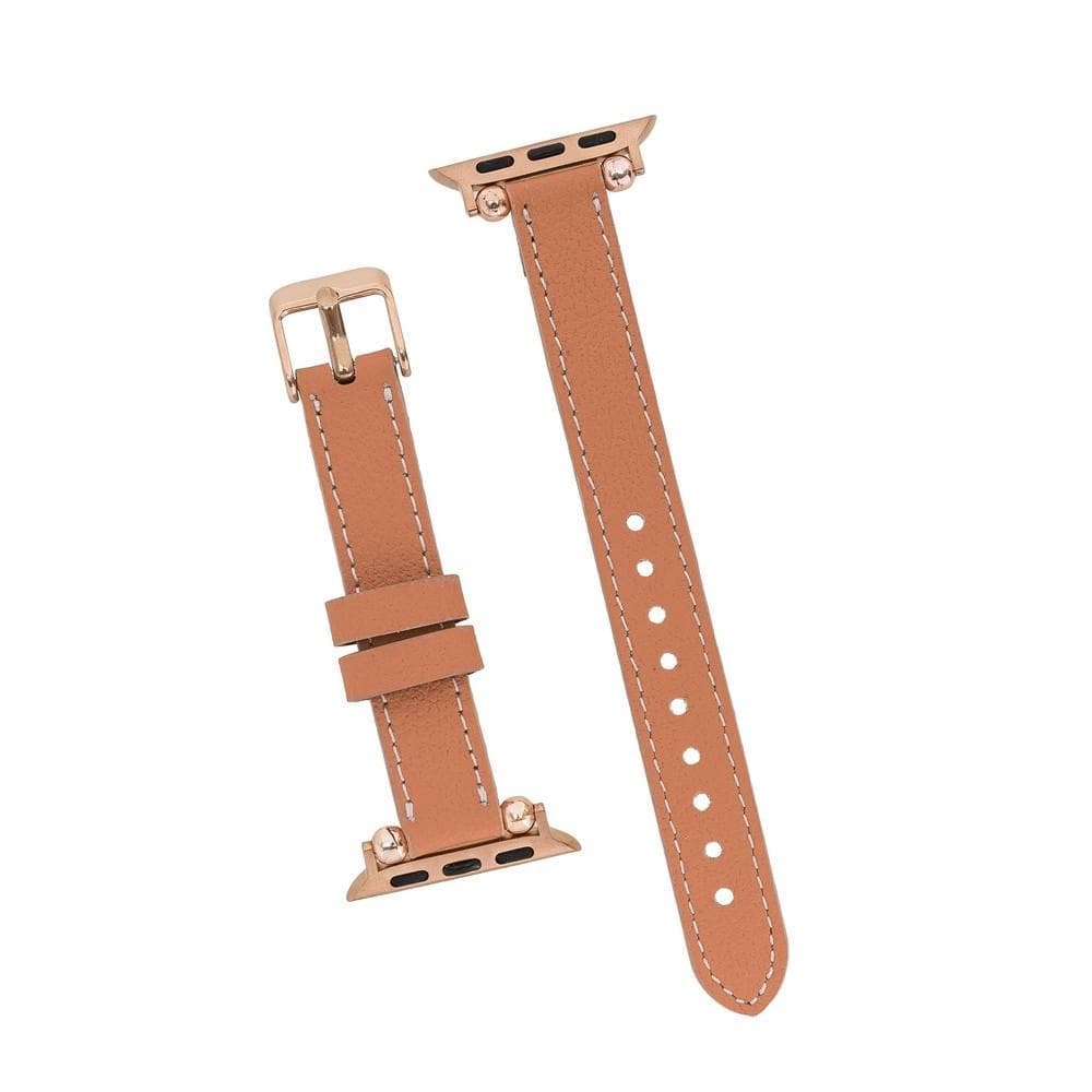 Seamy Genuine Leather Apple Watch Band