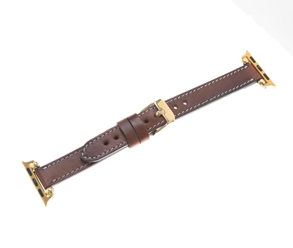 Seamy Genuine Leather Apple Watch Band