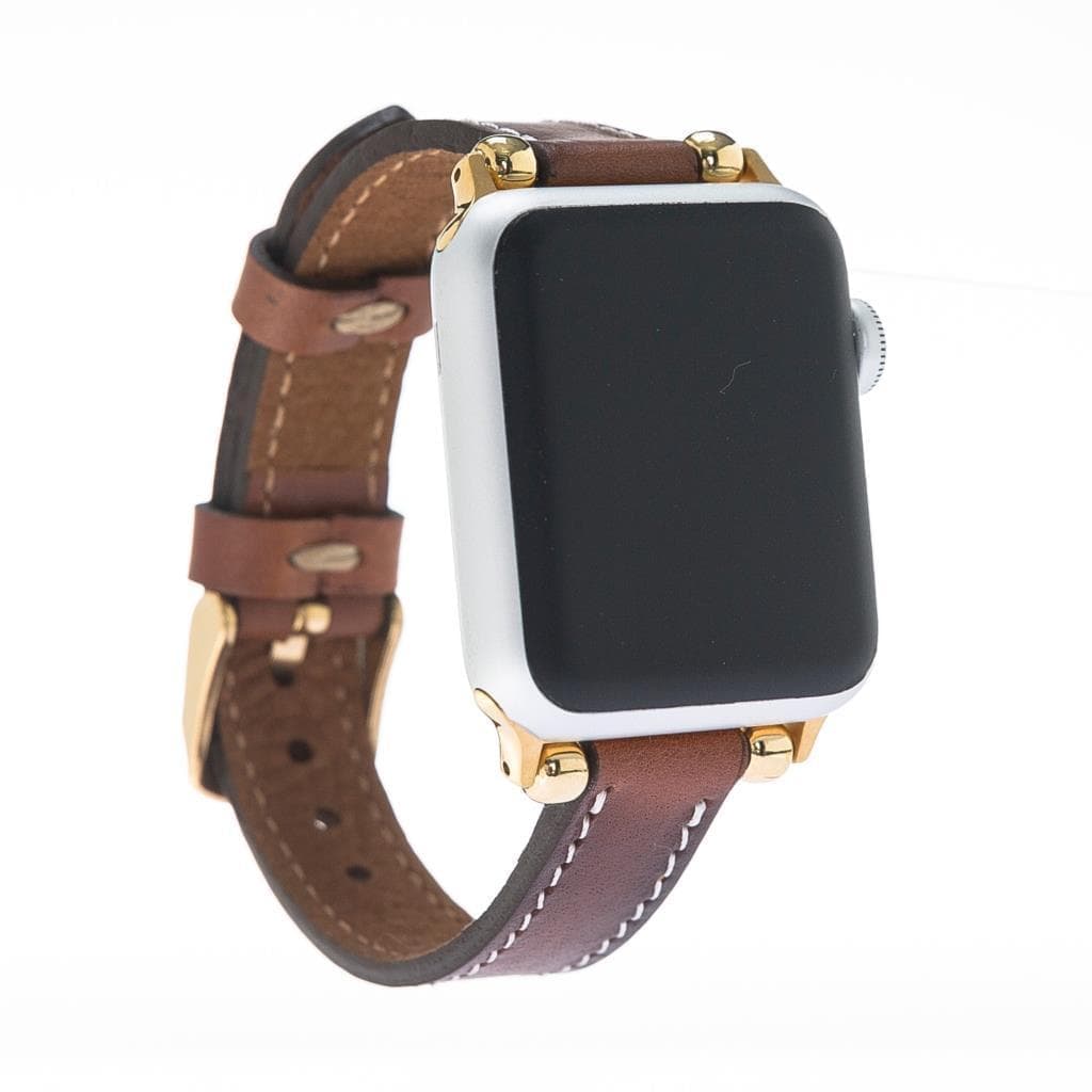 Seamy Genuine Leather Apple Watch Band