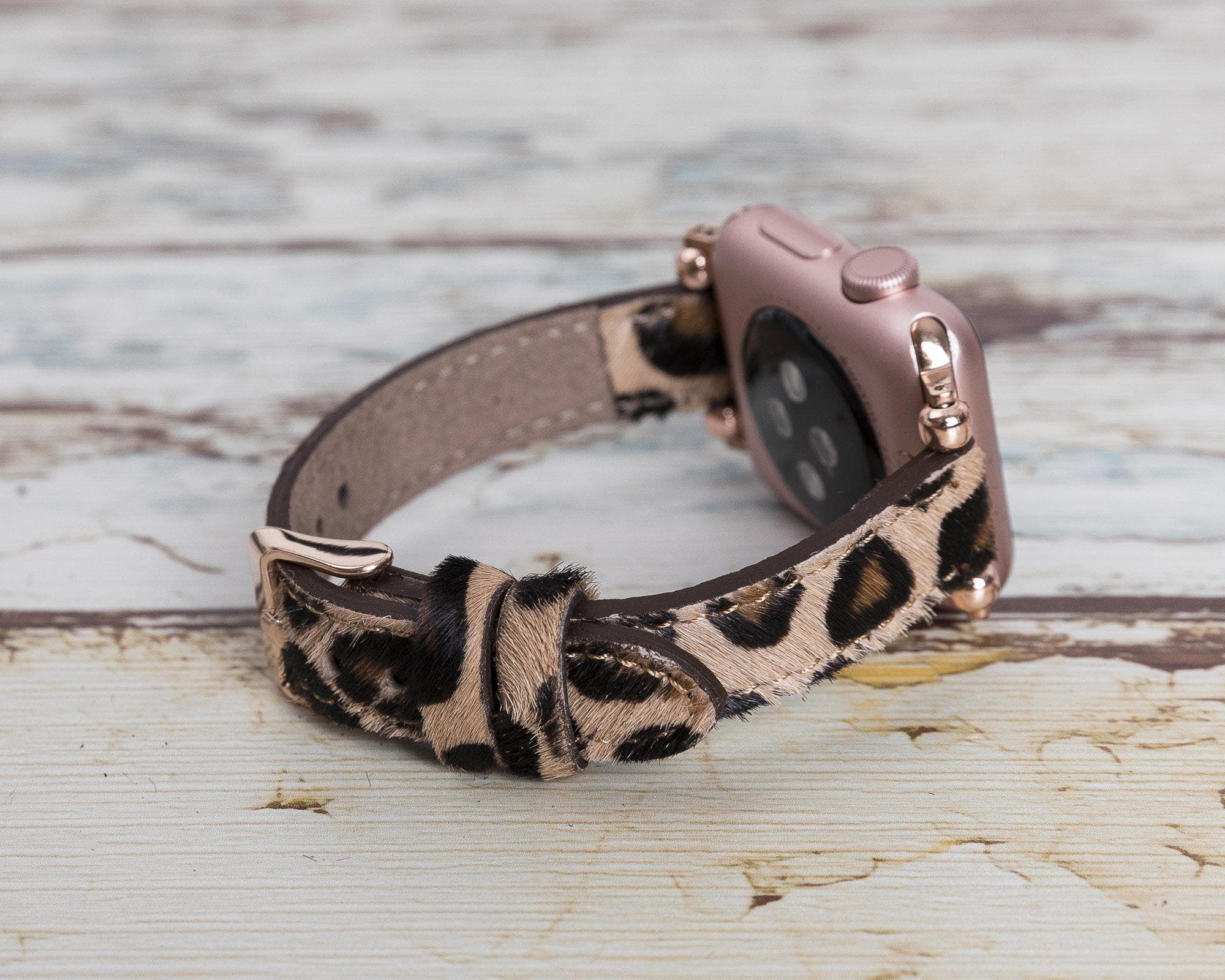 Seamy Genuine Leather Apple Watch Band
