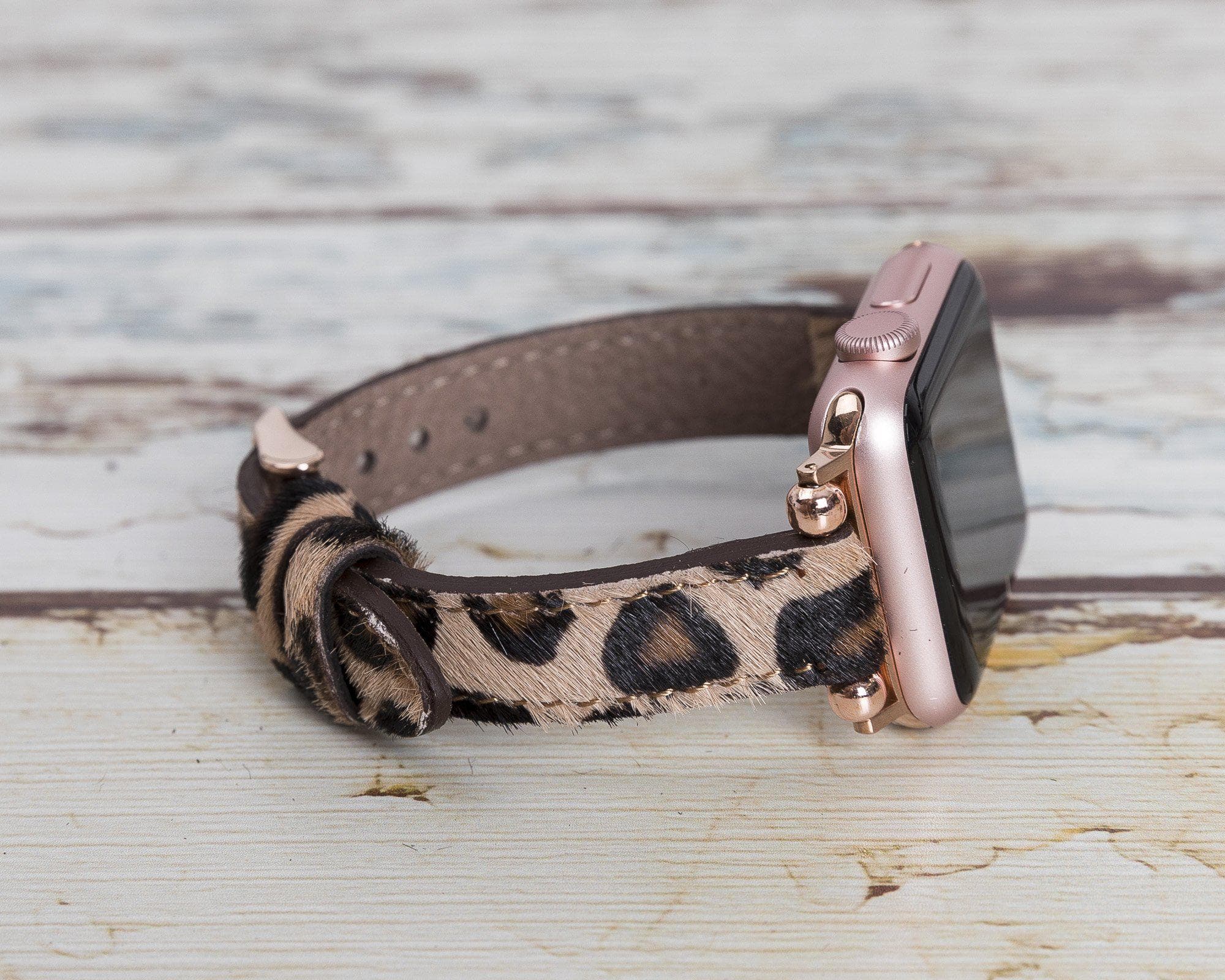Seamy Genuine Leather Apple Watch Band