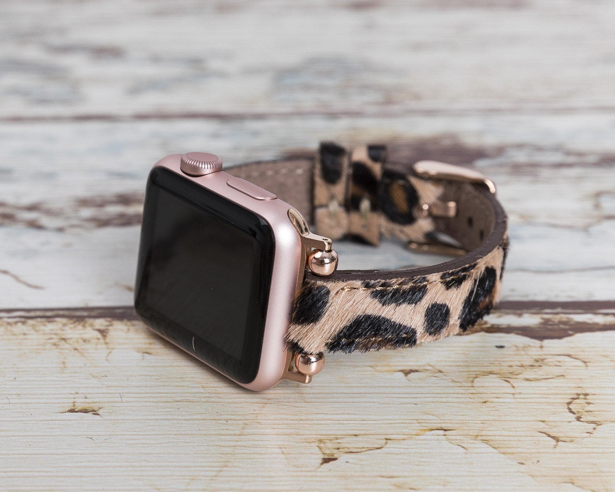 Seamy Genuine Leather Apple Watch Band