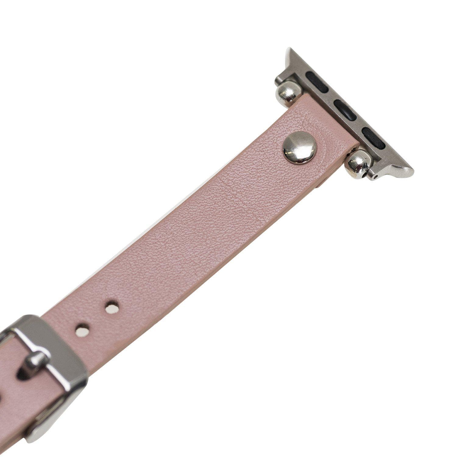 Ferro Genuine Apple Watch Leather Band with Silver Trok