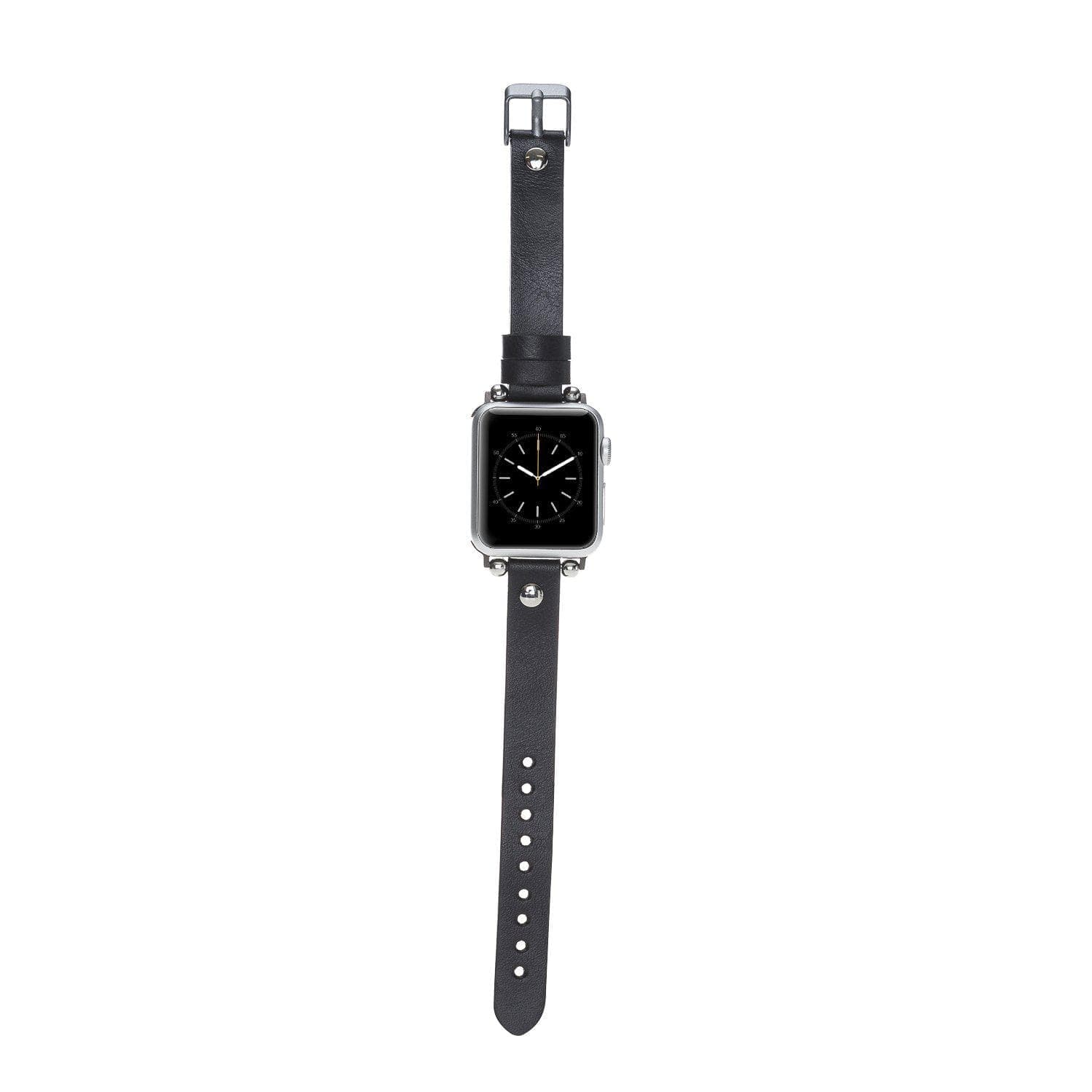 Ferro Genuine Apple Watch Leather Band with Silver Trok