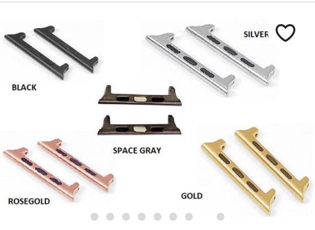 Ferro Genuine Leather Apple Watch Band with Silver Trok