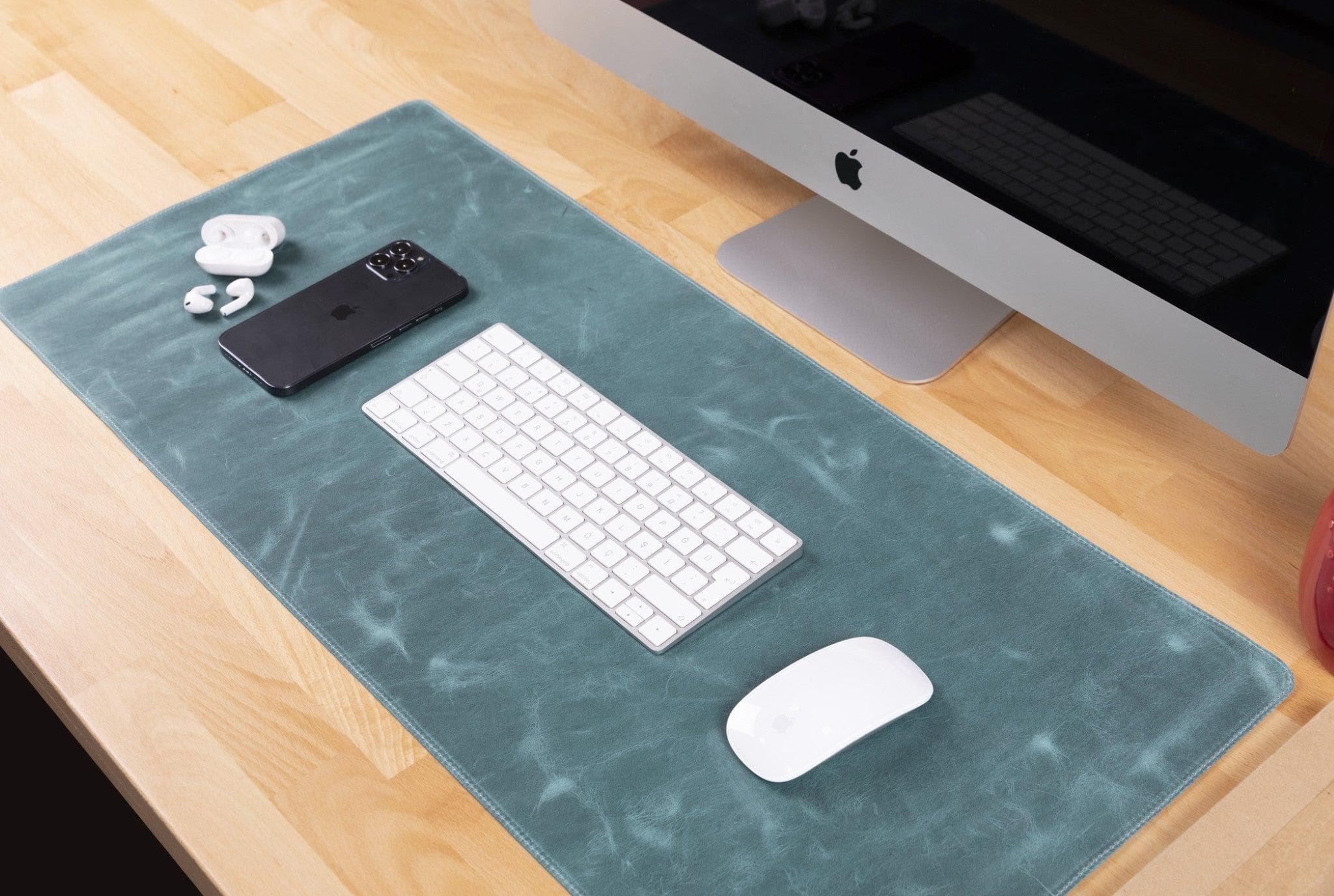 Leather Desk Mat 37x80 - saracleather