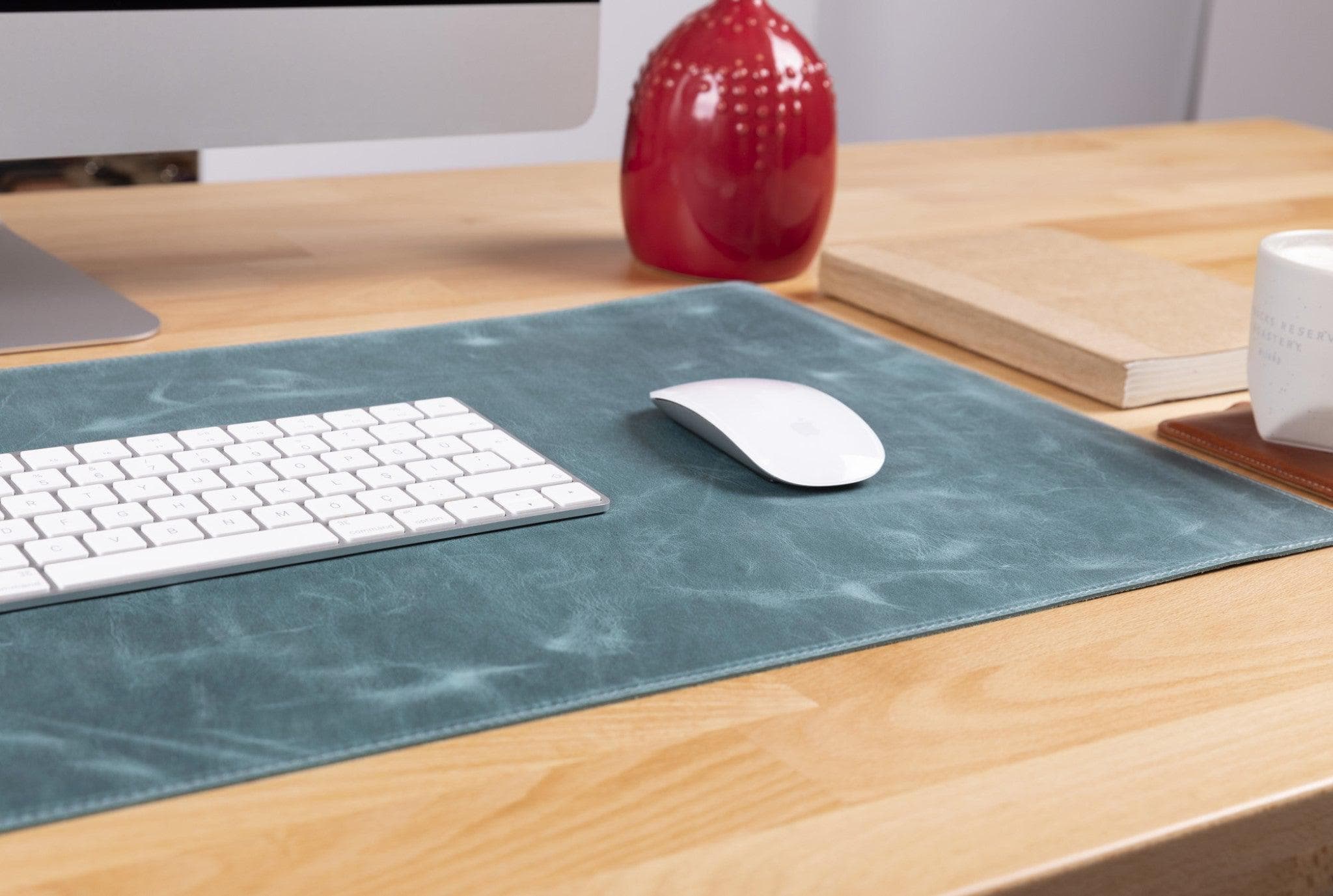 Leather Desk Mat 37x80 - saracleather