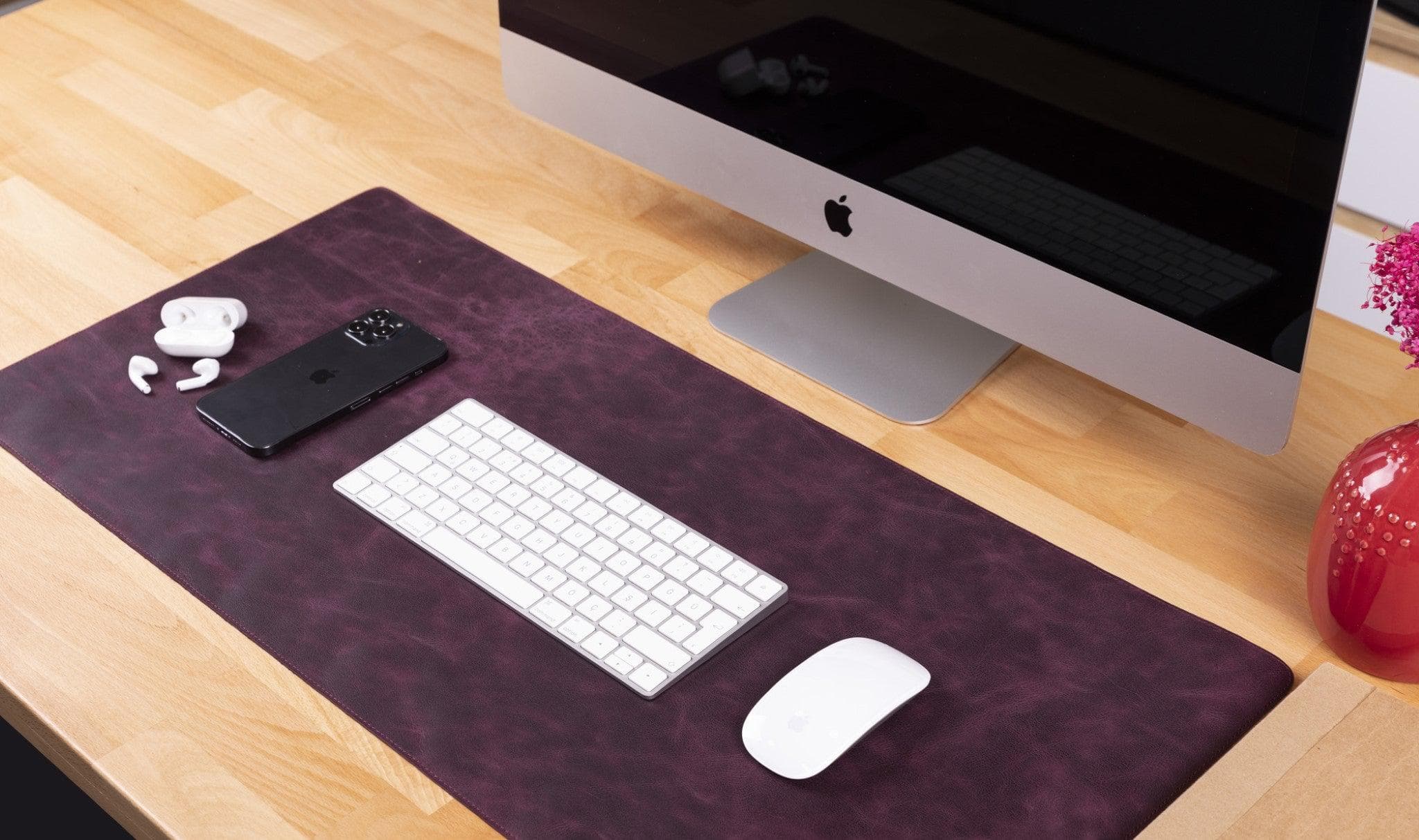 Leather Desk Mat 37x80 - saracleather