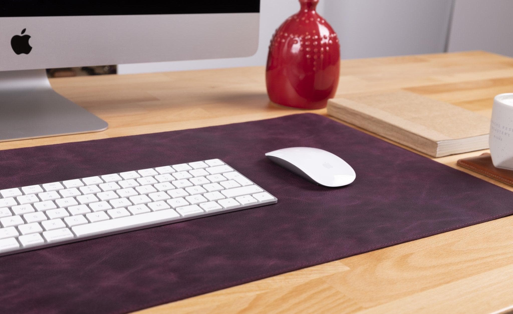 Leather Desk Mat 37x80 - saracleather