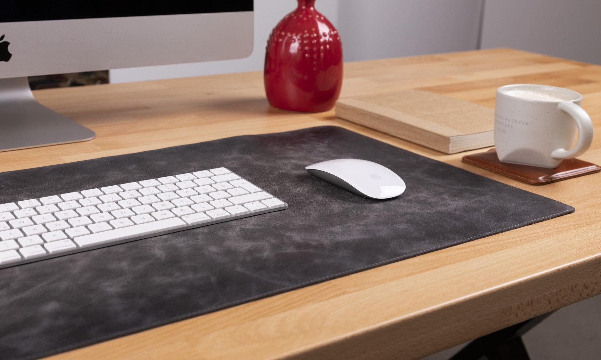 Leather Desk Mat 37x80 - saracleather