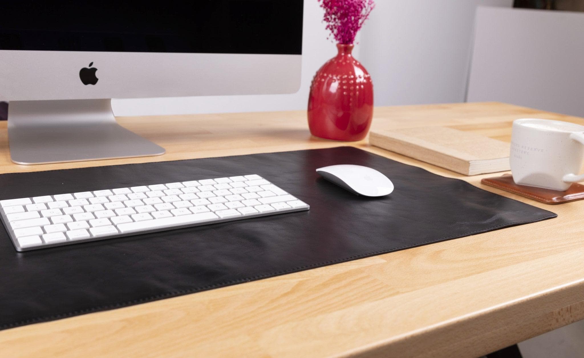 Leather Desk Mat 37x80 - saracleather