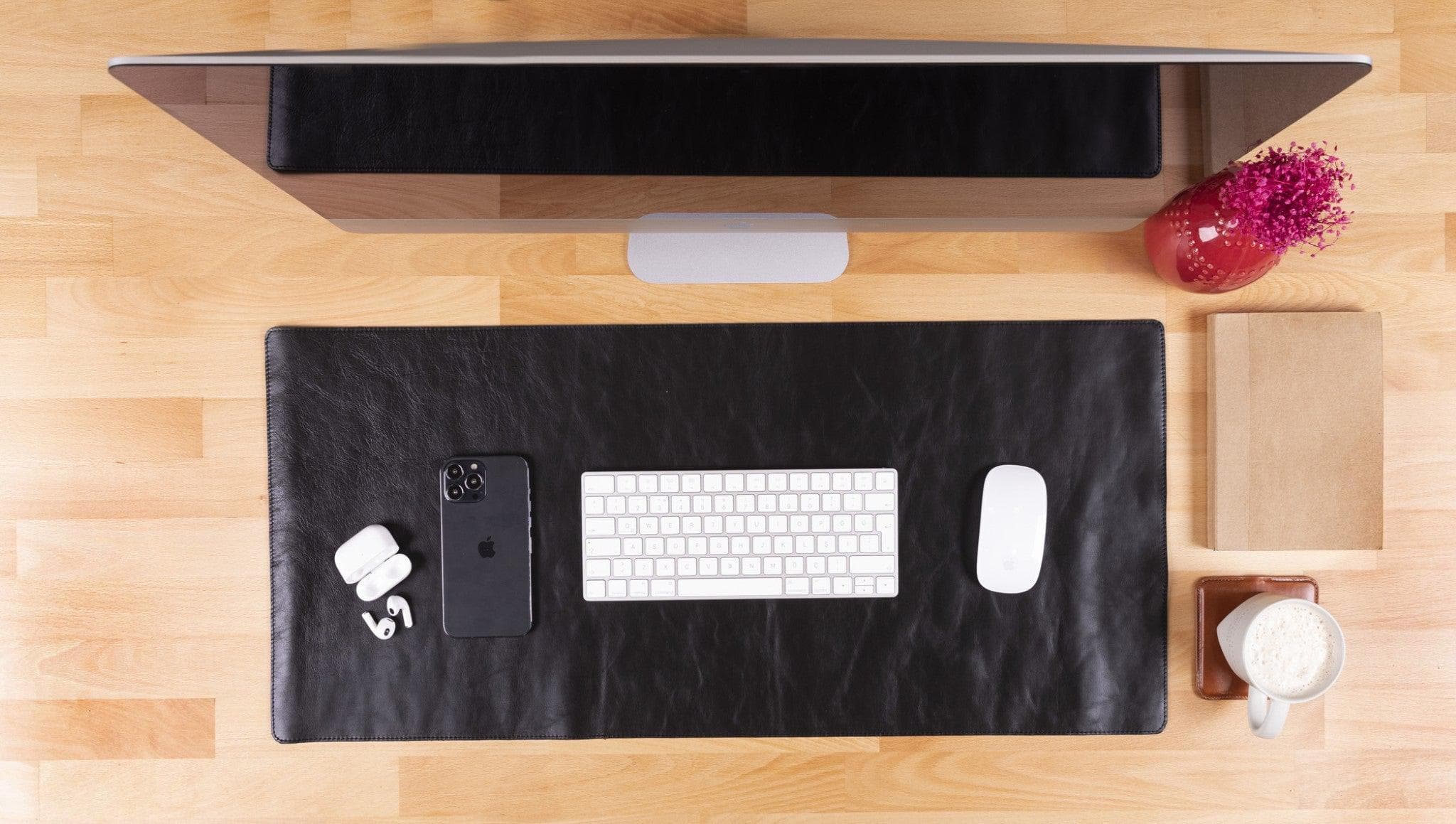 Leather Desk Mat 37x80 - saracleather