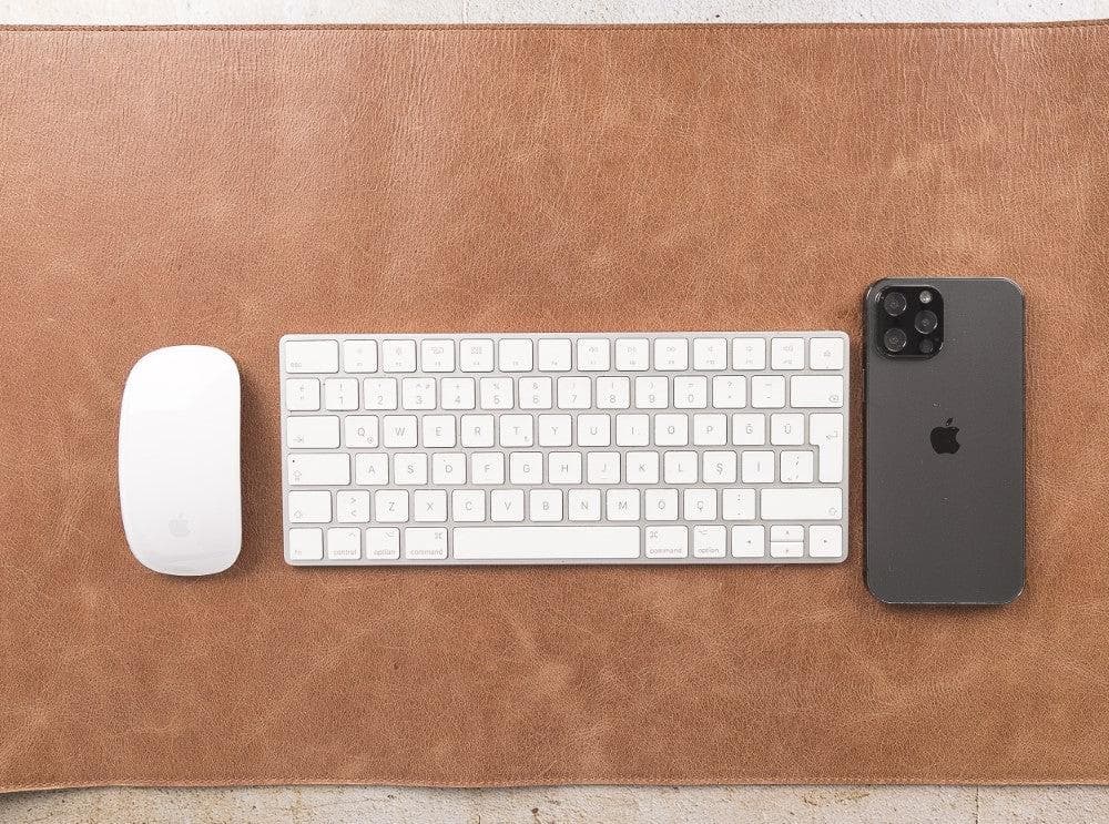 Leather Desk Mat 37x80 - saracleather