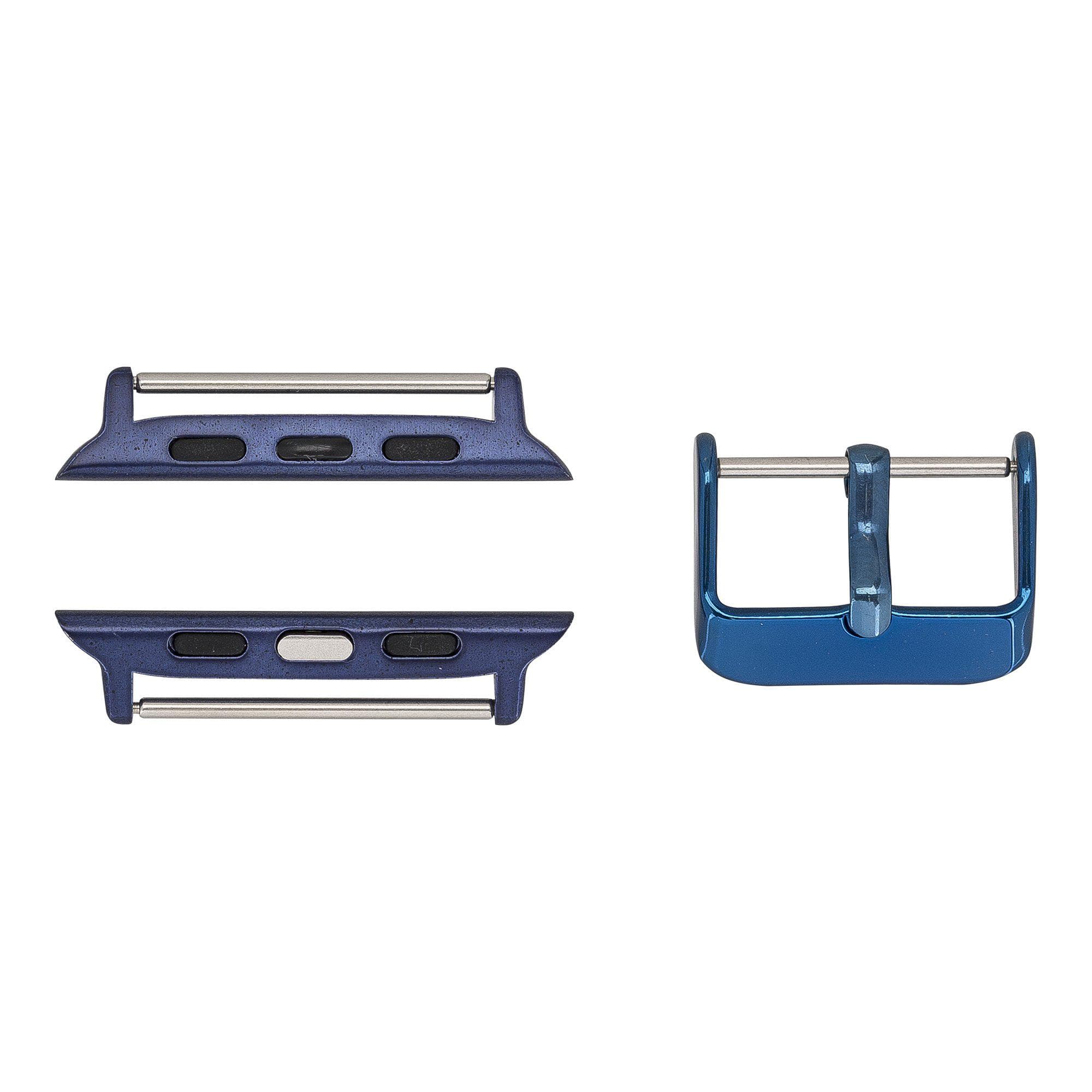 Ferro Genuine Leather Apple Watch Band with Gold Trok