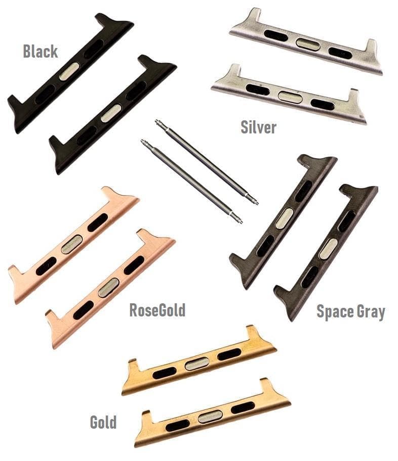 Ferro Genuine Leather Apple Watch Band with Gold Trok