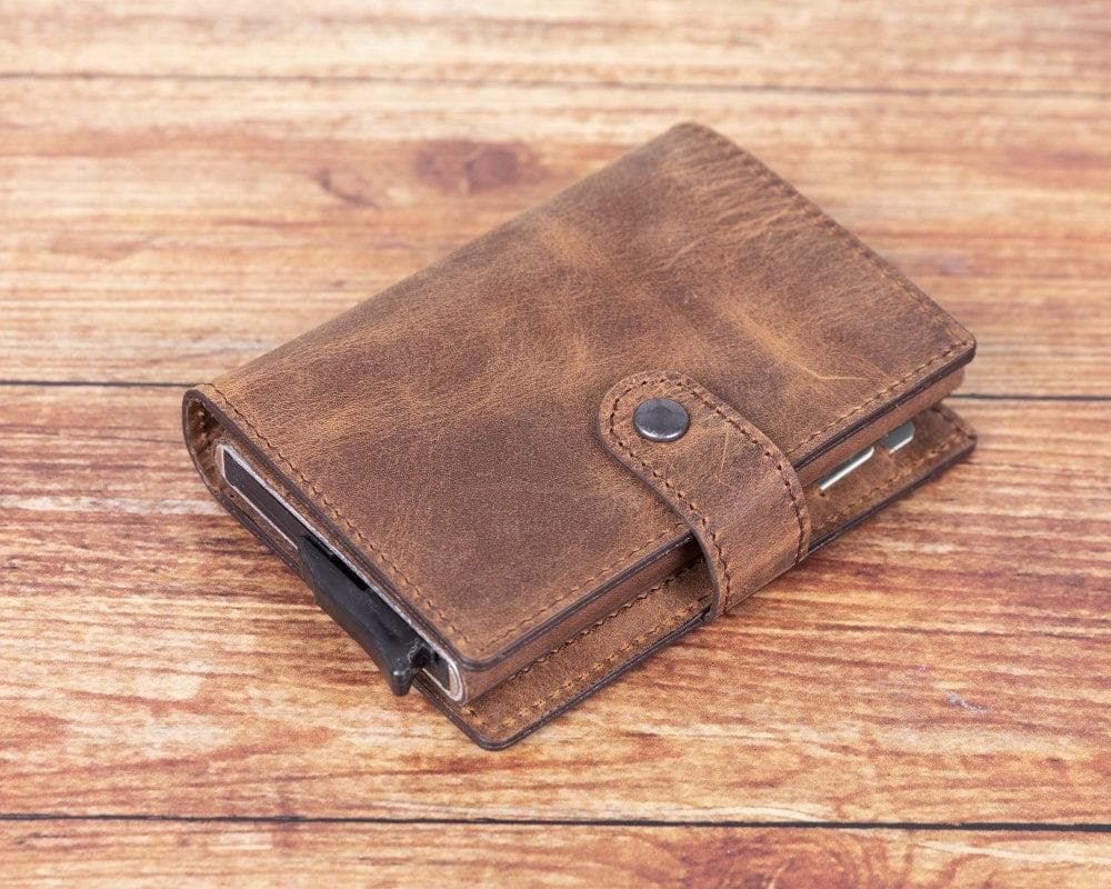 Palermo Genuine Leather Mechanical Card Holder