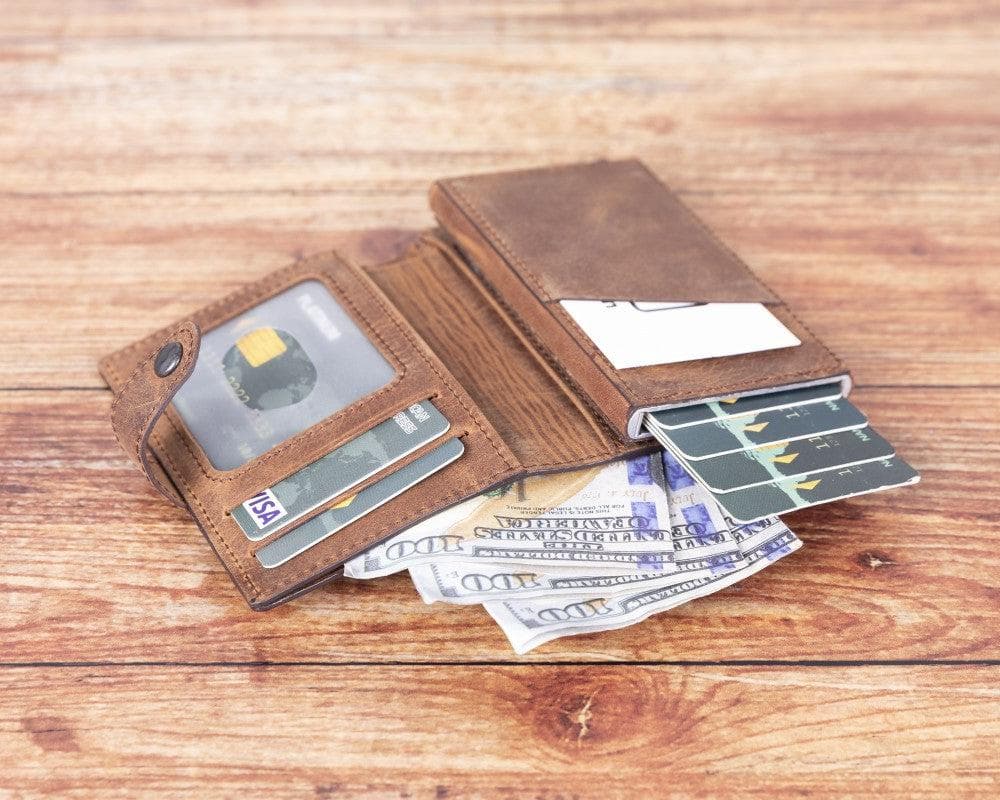 Palermo Genuine Leather Mechanical Card Holder