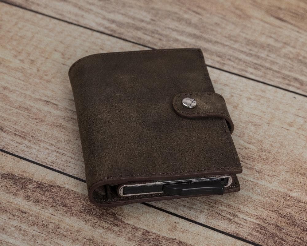 Palermo Genuine Leather Mechanical Card Holder