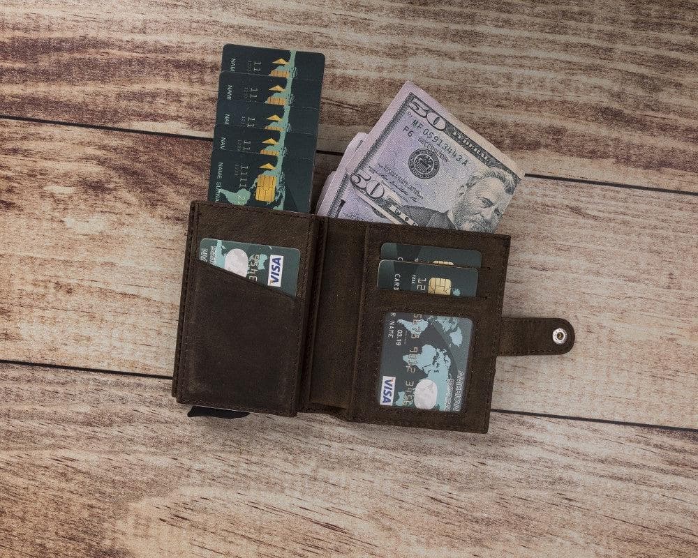Palermo Genuine Leather Mechanical Card Holder