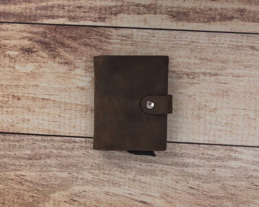 Palermo Genuine Leather Mechanical Card Holder