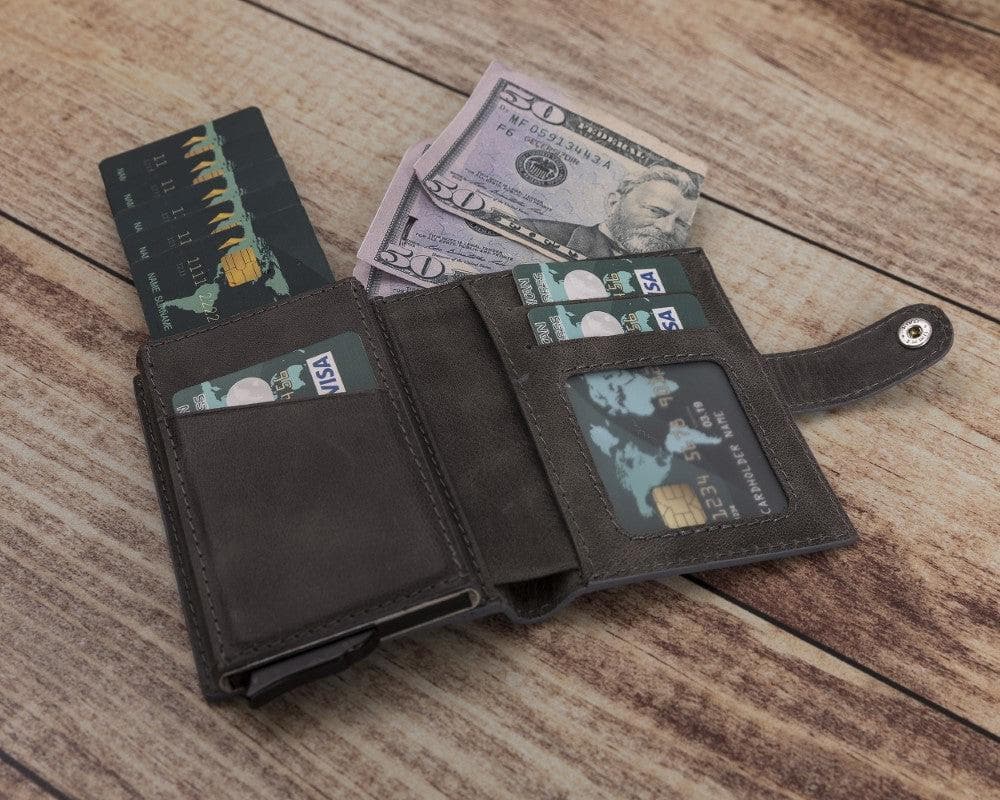 Palermo Genuine Leather Mechanical Card Holder