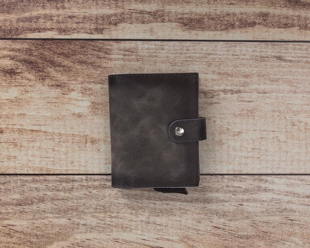 Palermo Genuine Leather Mechanical Card Holder